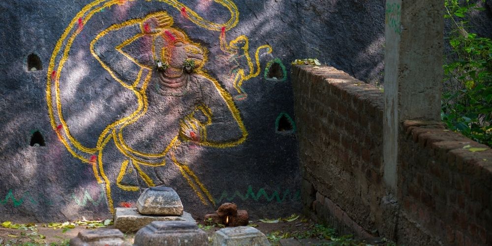 Hanuman dieu mur