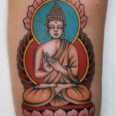 tatouage bouddha avant bras