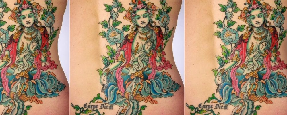 tatouage bouddha femme