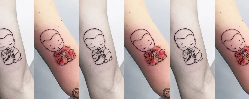 tatouage bouddha simple