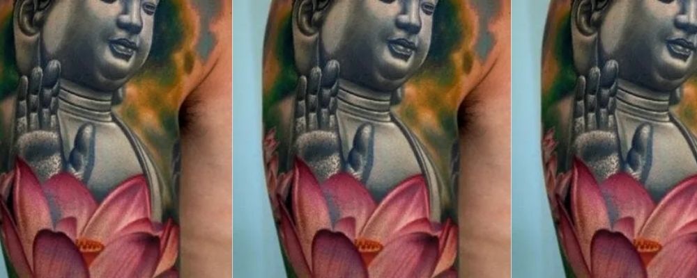 tatouage bouddhiste bras
