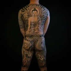 tatouage bouddhiste corps complet entier