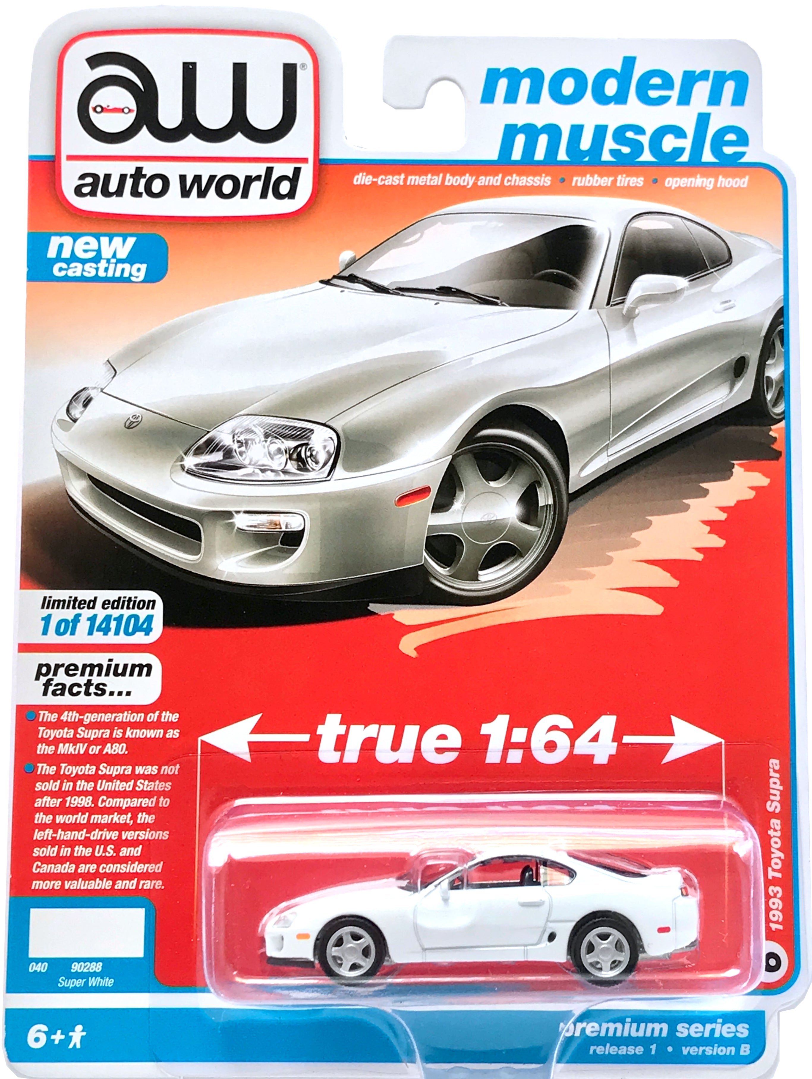 DieCast Hotwheels '20 Toyota GR Supra - HW Speed Graphics 5/10 [White]  178/250 for unisex, children
