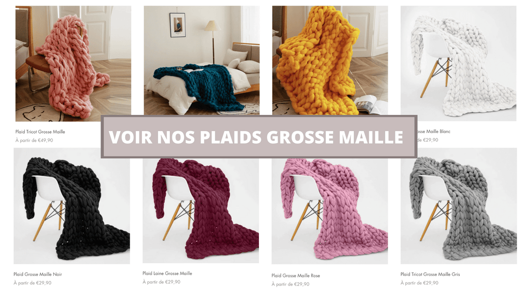 Plaid Grosse Maille | Univers Plaid
