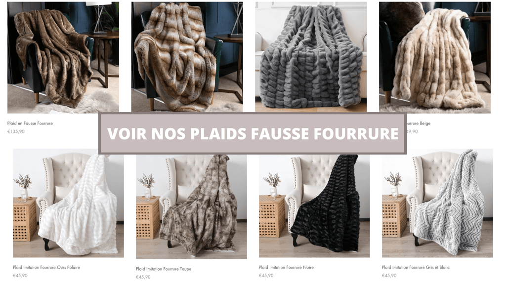 Plaid en fausse fourrure