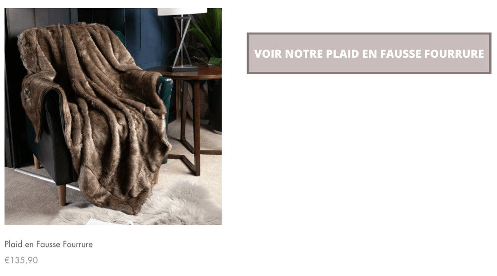 Plaid Fausse Fourrure | Univers Plaid