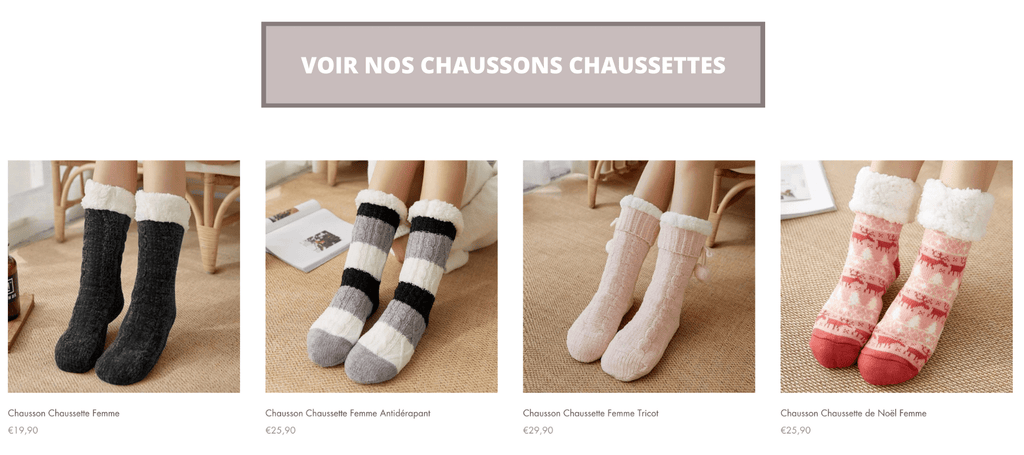 Chausson Chaussette | Univers Plaid