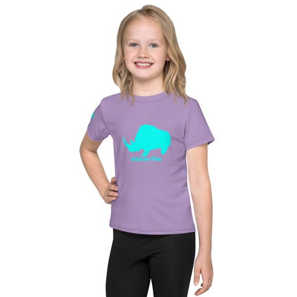 Alaskan Rhino - Aqua Rhino / Purple Kids T-Shirt
