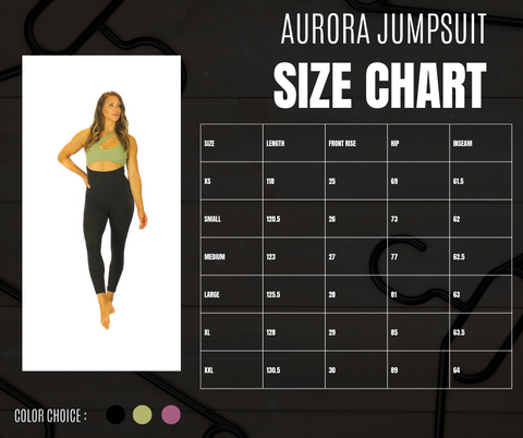 Olra Size Guide – Olra Activewear