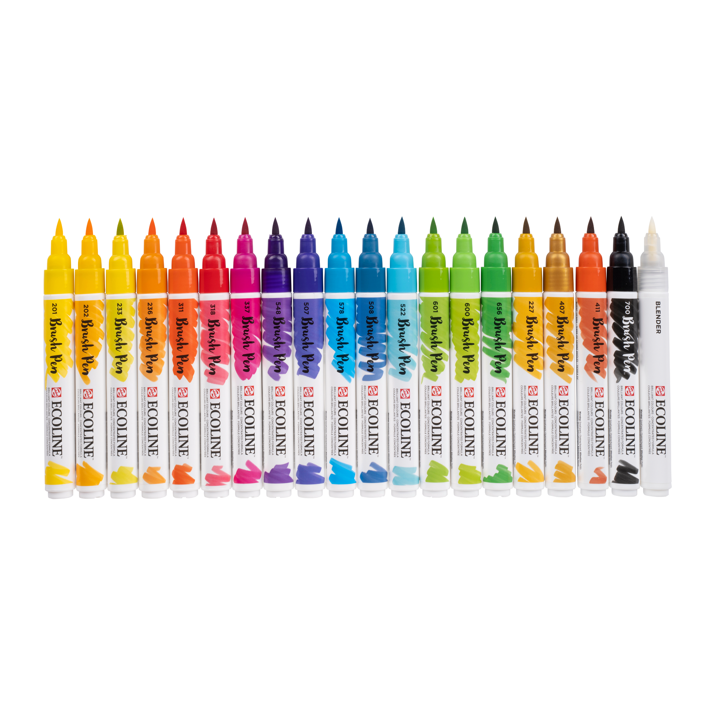 Set 20 Rotuladores Acuarelables Ecoline Brush Pen set BASICO - Rodin España