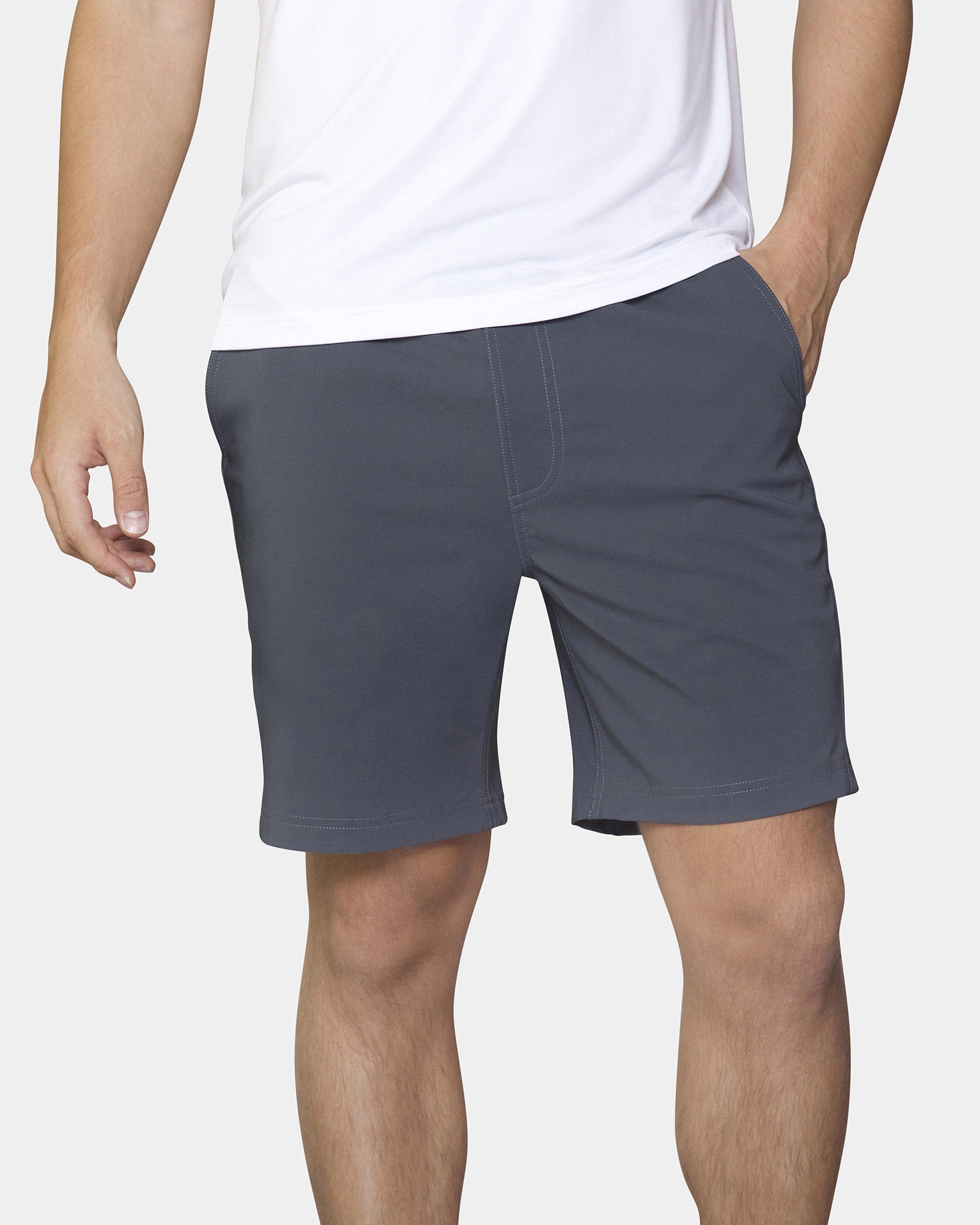 polyester coaching shorts