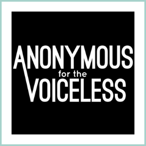 anonymous for the voiceless logo