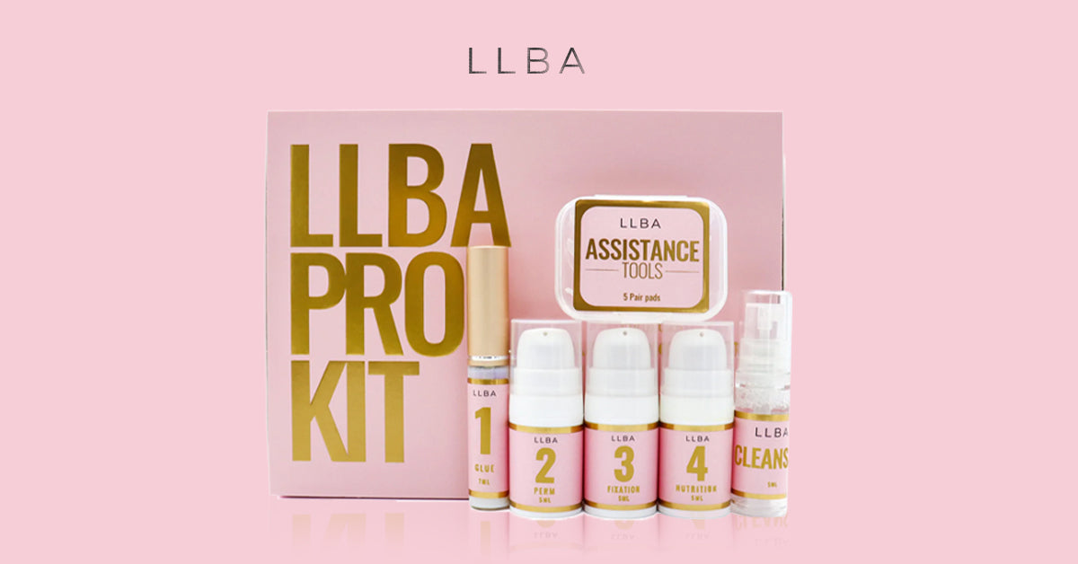 Le kit Rehaussement de cils et sourcils avec collagène pour les professionnels de LLBA