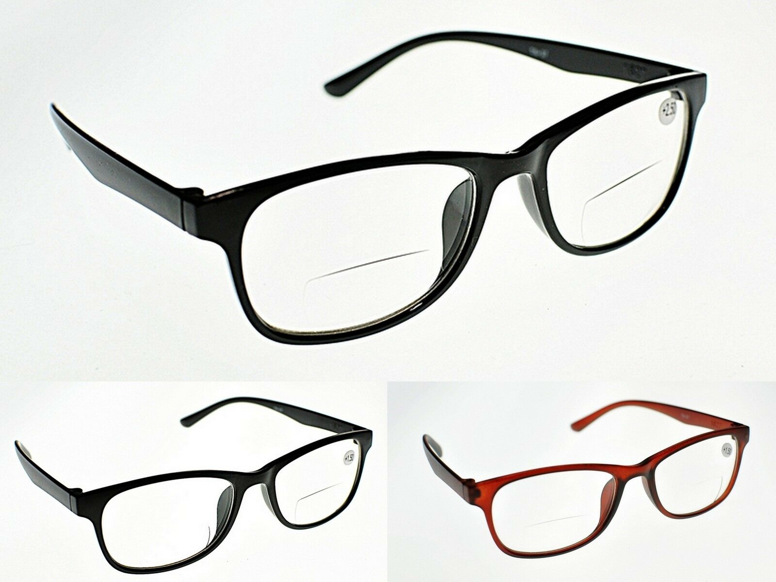 Retro Bifocal Clear Lens Reading Glasses Model Tn37 Fashion Specs ...