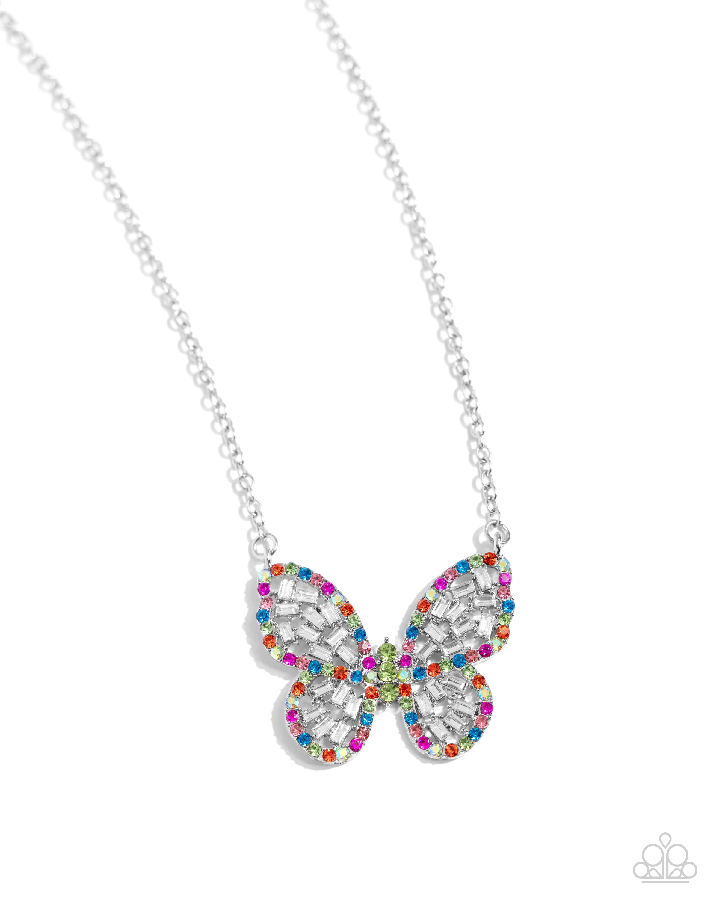 Aerial Academy Green Butterfly Necklace Paparazzi-806