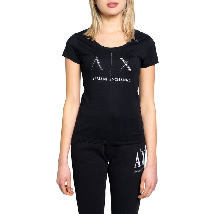 Shop Armani Exchange Women T-Shirt Online in Australia | Black Swallow