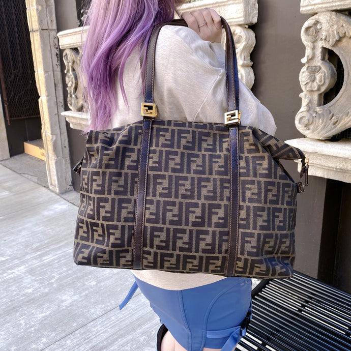 fendi monogram tote bag