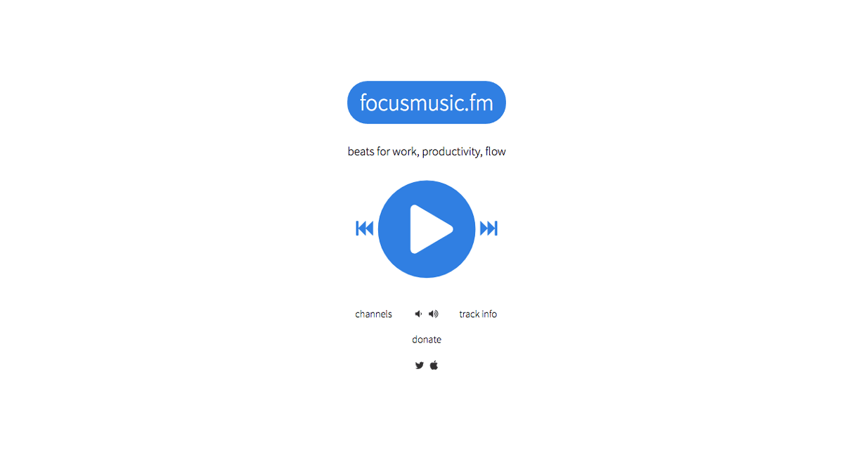 12 free tools for remote developers and designers: Focusmusicfm