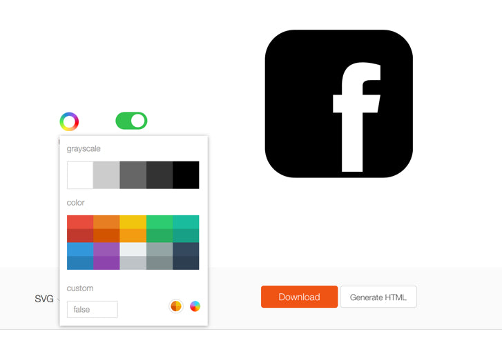 Animate SVG icons: SVG Icon Colour Picker