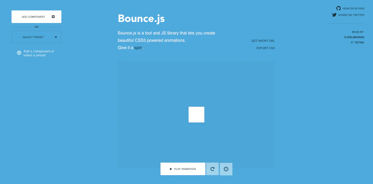 Animation libraries - Bounce.js