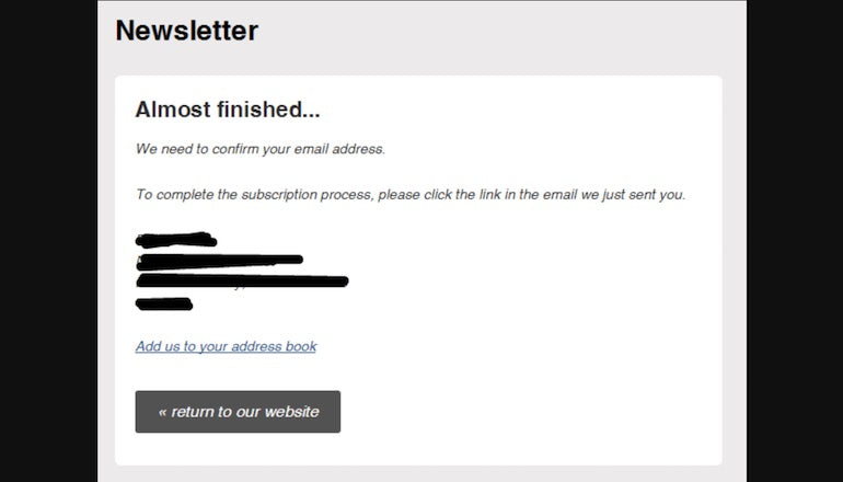 Email marketing best practices: double email confirmation opt-in