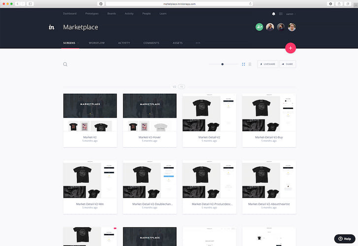 InVision Marketplace: Final Product