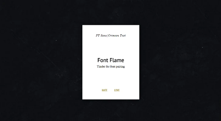 Font Flame Web Design Tool