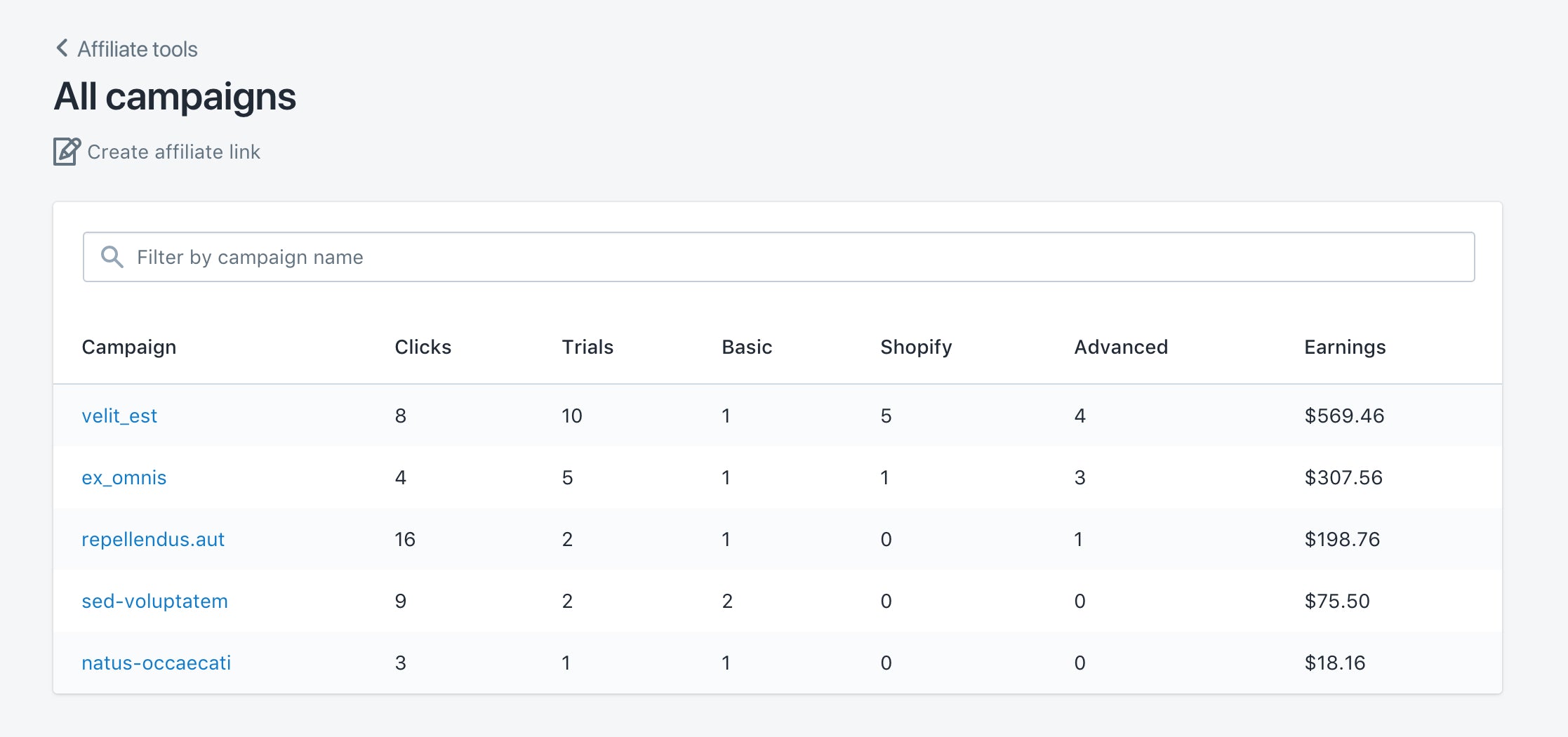 affiliate tools: tracking