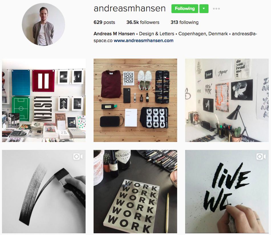 Agencies and Freelancers You Should Follow on Instagram - AndreasMHansen