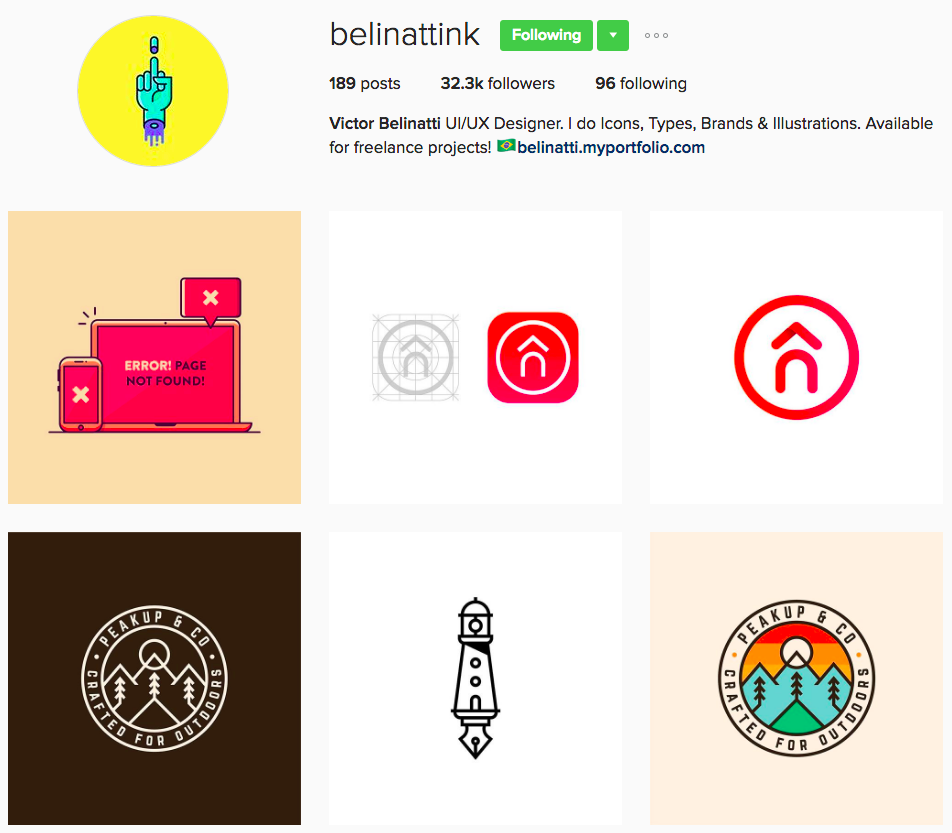 Agencies and Freelancers You Should Follow on Instagram - Belinattink