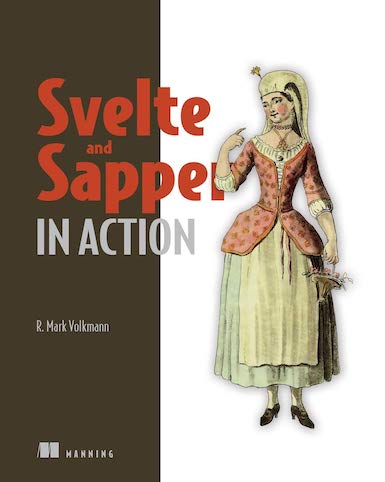 app development books: svelte and sapper in action book cover