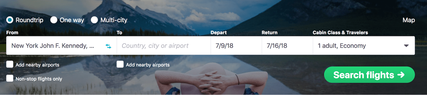 cognitive load: skyscanner