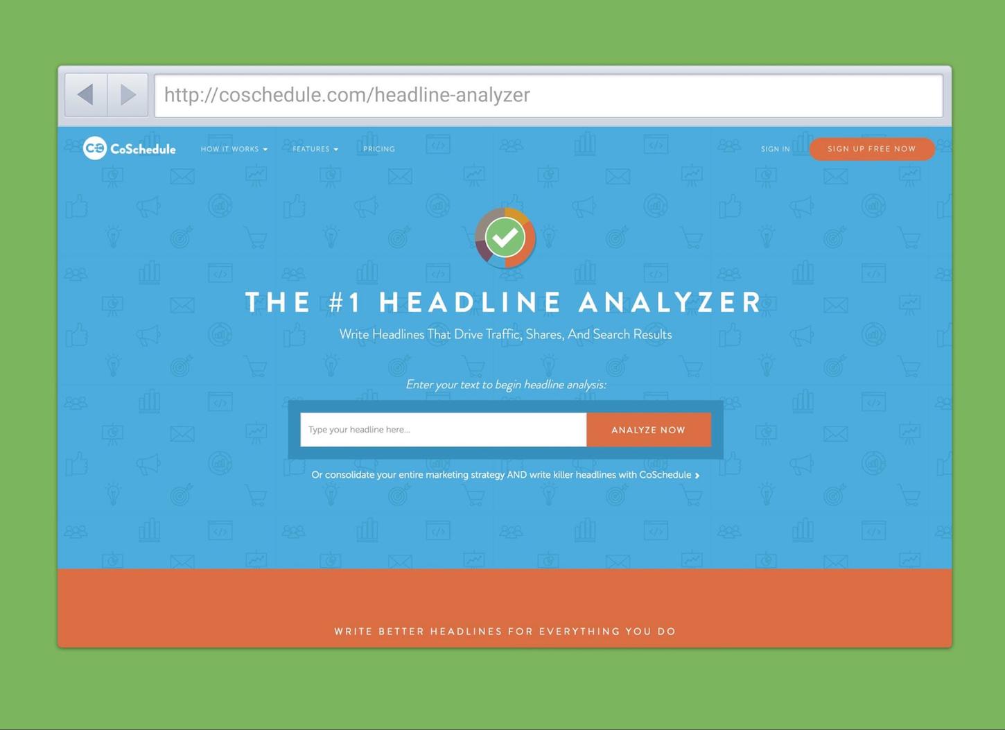 content marketing: coschedule headline