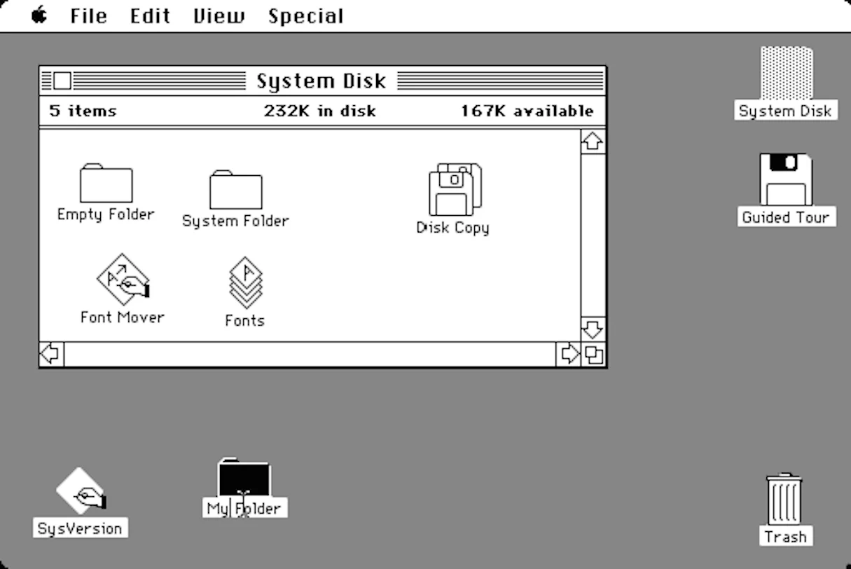 conversational interfaces: macintosh gui