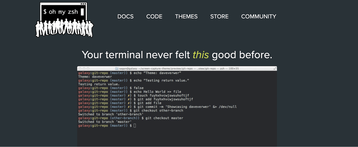 customize terminal: oh my zsh