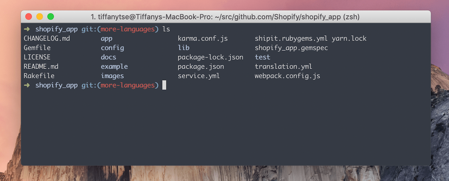 using command line tool for github on mac