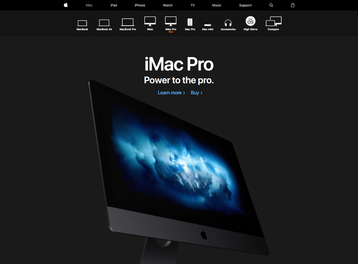 dark ui: apple