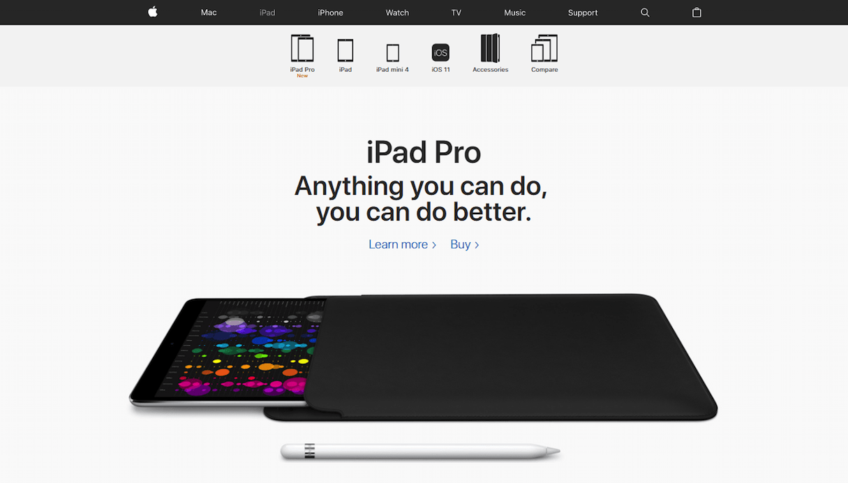 dark ui: ipad