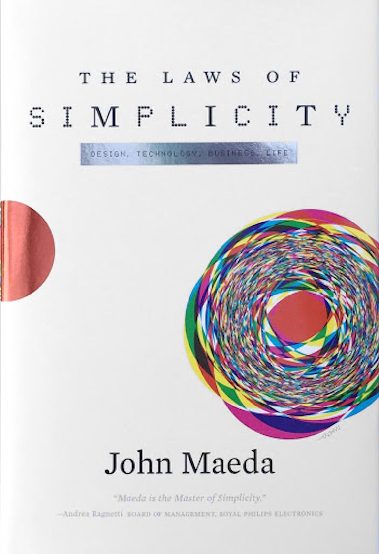 design books: book cover, The Laws of Simplicity