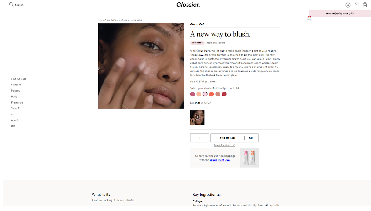 ecommerce-trends-2019-Glossier