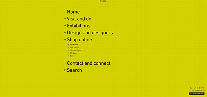 Ecommerce Website Design - Design Museum 2