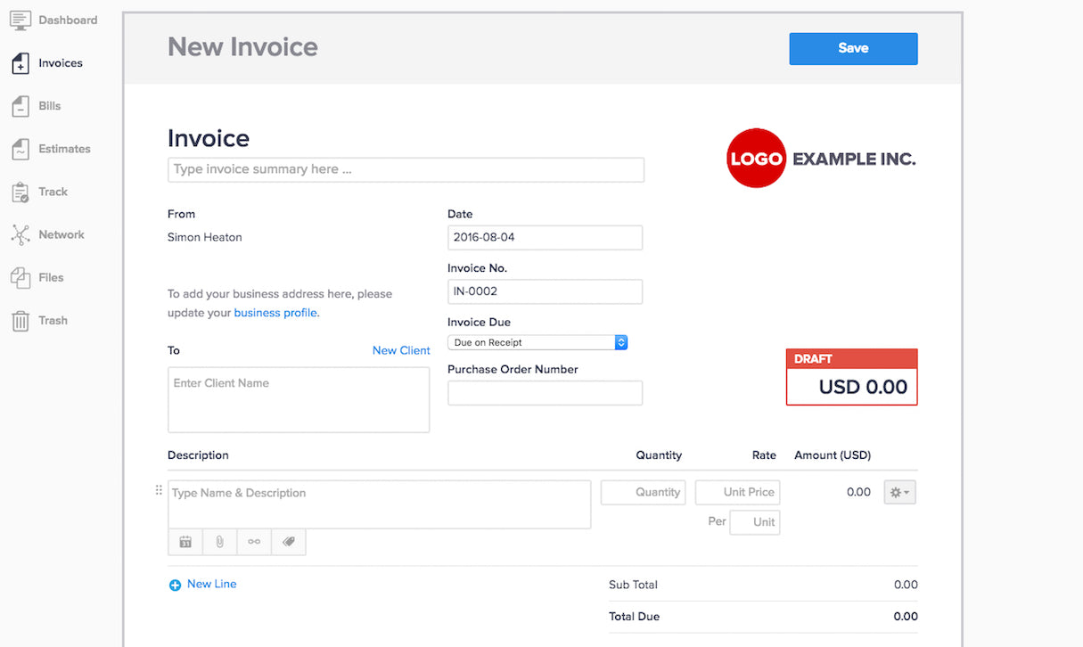 Free Invoicing Tools: Hiveage