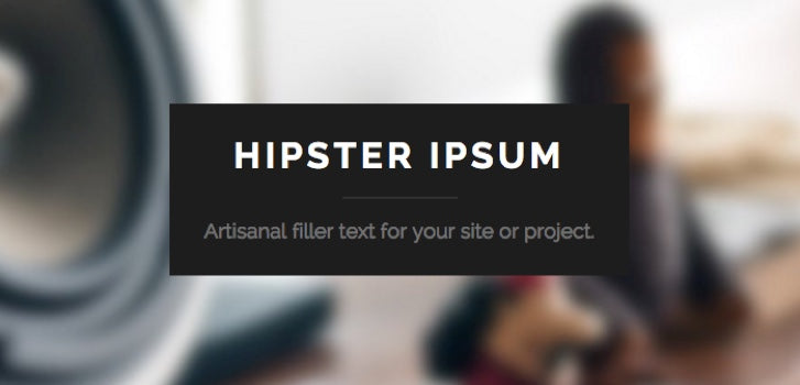 Lorem Ipsum Generator Beispiel: hipsum