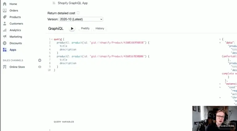 graphql fragments: gif taken from youtube video