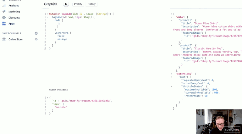 graphql fragments: gif taken from youtube video