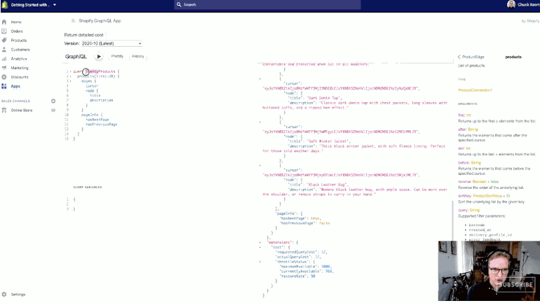 graphql pagination: gif taken from youtube video