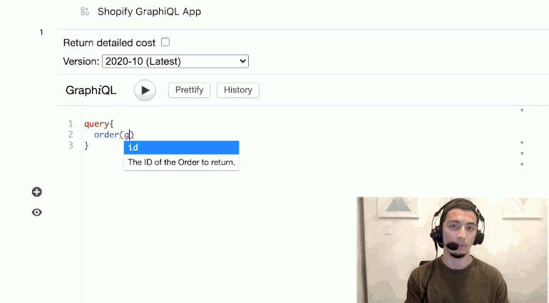 Graphql rate limits: gif taken from YouTube video 