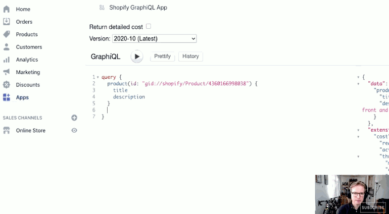 how to use graphql aliases: gif from the video