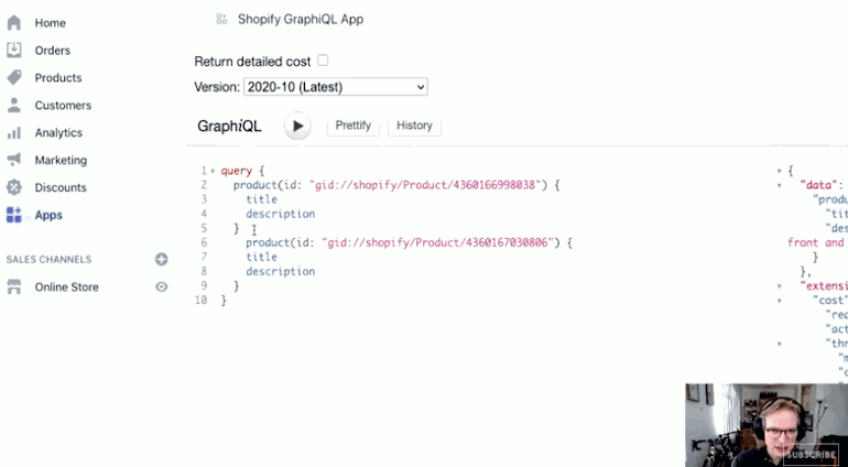 how to use graphql aliases: gif from video
