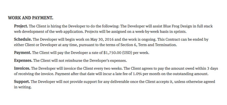 freelance client contract template